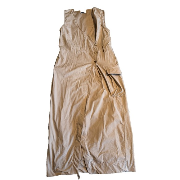 Dixie Wrap Khaki Cargo Dress - Picture 1 of 6